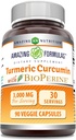 Amazing Formulas Turmeric Curcumin with Bioperine 3000 mg Per | 90 Veggie Capsules Supplement | Non-GMO | Gluten Free | Made in USA