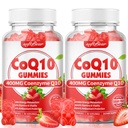 softbear CoQ10 Gummies 400 mg Coenzyme Q10 Supplement for Yetişkinler, High Abxia coq10 Plus Omega-3, Magnezyum, B3 & Çinko for Cellular Energy & Antioksi, Strawberry Flavor 120 Count