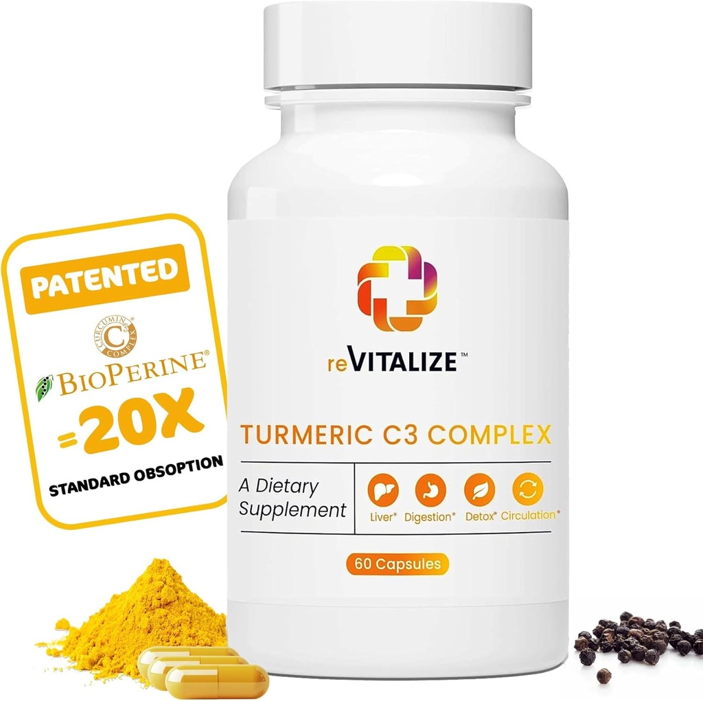 Turmeric Curcumin Supplement 60 Hizmetler - Ortak Sağlık | BioPerine Black Pepper Extract with 500 mg Capsules, Curcuminoids 475 mg | Helps Liver Function, Digestion & Better Abxia