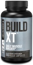 Jacked Factory Build-XT Daily Muscle Builder & Performance Supportr - Muscle Building Supplement for Muscular Strength & growth | Markalı Malzemeler Peak02, ElevATP, & Astragin - 60 Veggie Pills