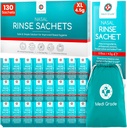 Medi Grade Sinus Rinse Packets – Nasal Rinse Essentials 130 x Salt Packets ve Convenient Storage Bag - Evdeki Effortless Nasal Irrigation in Our Neti Pot Salt Packets