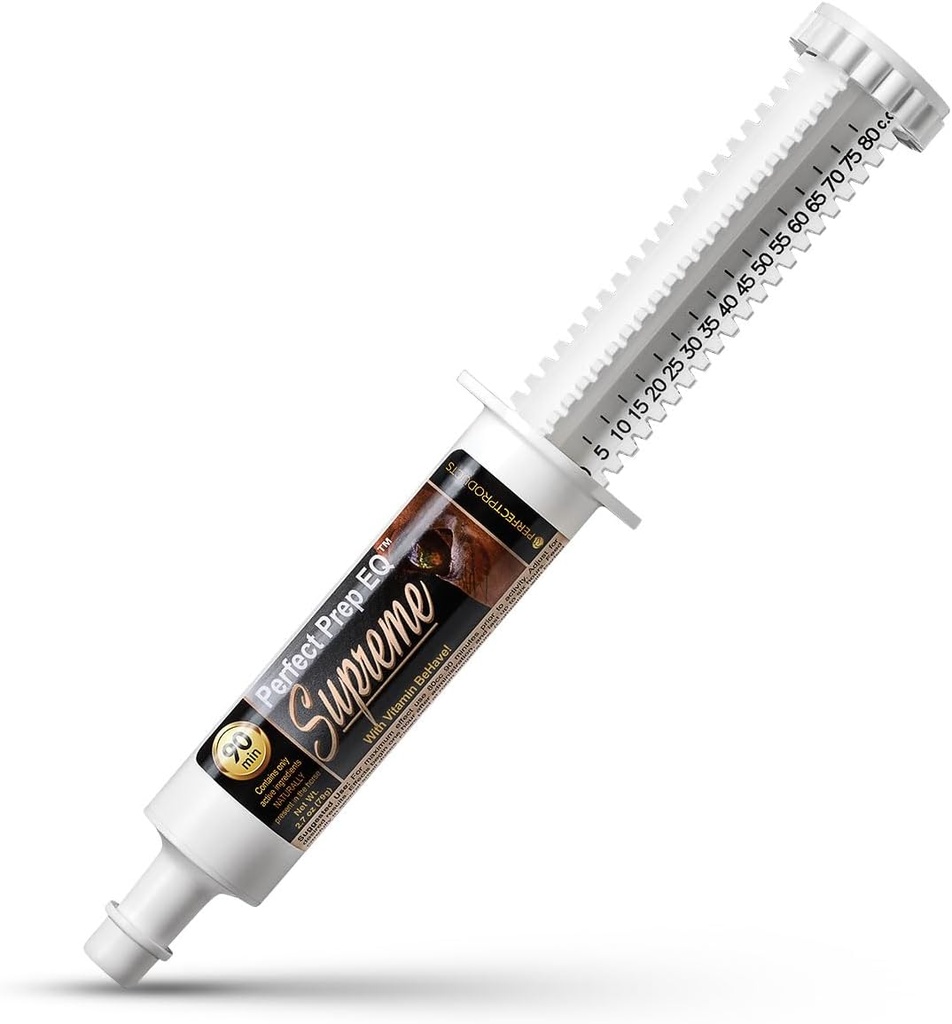 Perfect Prep EQ Supreme Horse Calming Paste, Show Safe, Works Μέσα σε 90 λεπτά και διαρκεί 6+ ώρες, 80cc