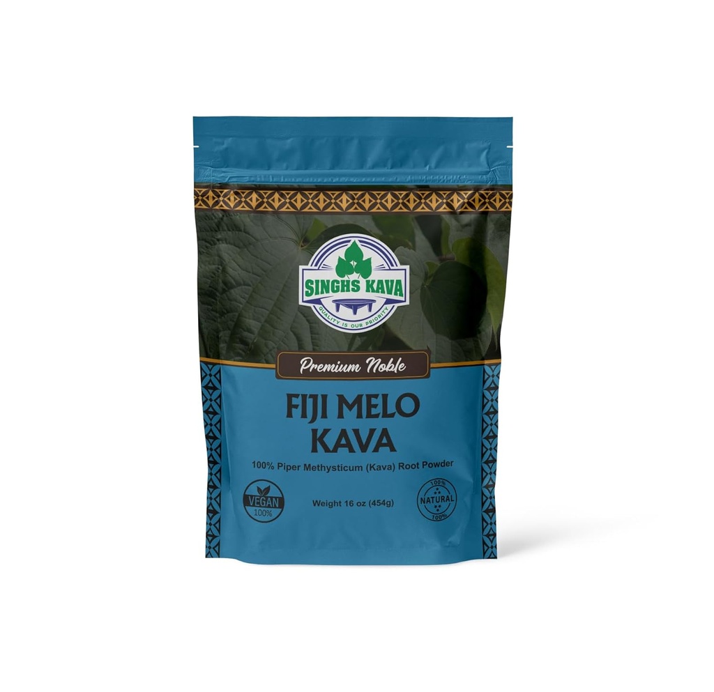 SINGHS Premium Quality Noble Fijian Kava Root Toz (WAKA) (16 Ounce (kısa 1))