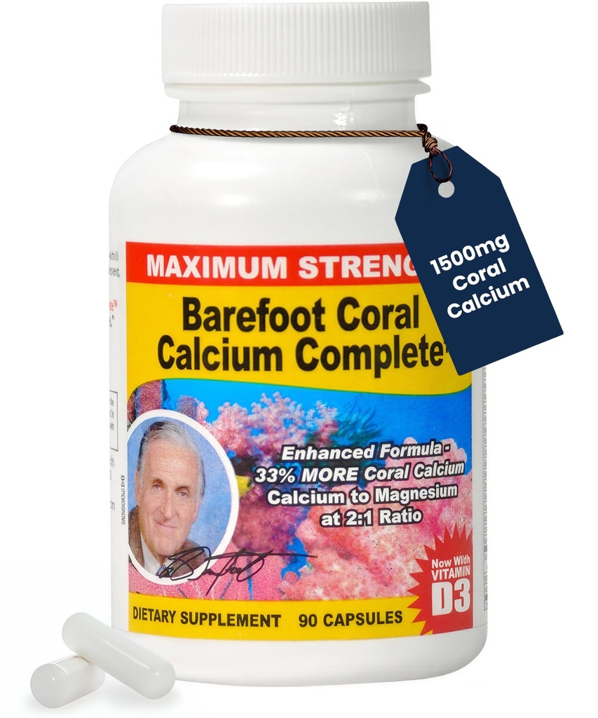 1500 mg, Bob Barefoot- Supports General Health & PH Levels- Containsuba, Magnezyum & Vitamin D3
