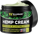 WELLGRADE PRO Hemp Extract Cream - ABD Made - Dizler, Joints & Back - Arnica, MSM & Menthol, 4 Fl Oz Oz
