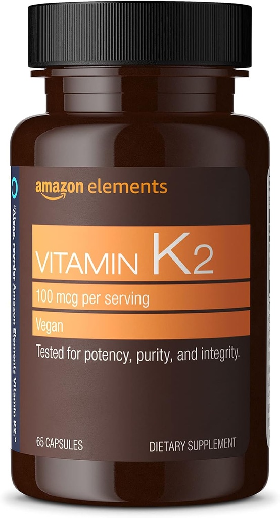Στοιχεία Βιταμίνης K2 100 mcg, 65 Κάψουλες