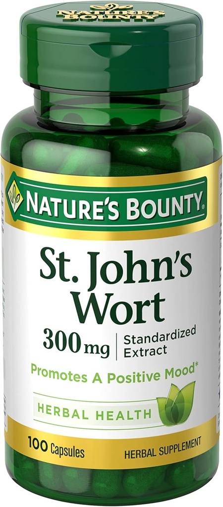 Nature's Bounty St. John's Wort 300 mg Caps, 100 ctt