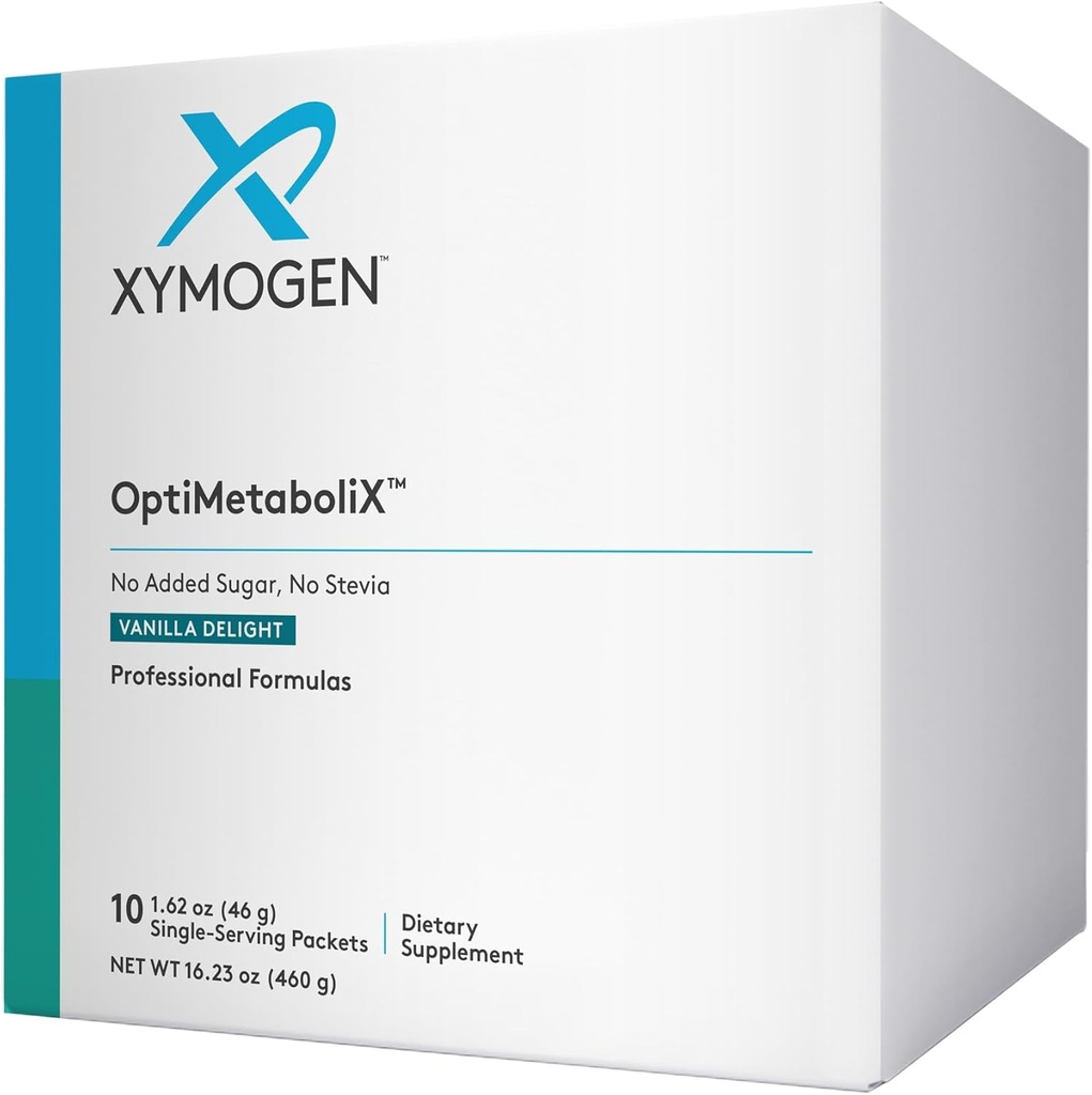 XYMOGEN OptiMetaboliX - Metabolism Supplement with B12 Vitamins and Folate - Cinnamon Supplements + Vitamin B9 - Hayır Şeker eklendi, Vegan ve Gluten Free - Vanilla Delight (10 hizmet)