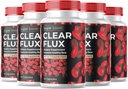 (5 Pack) Clear Flux Supplement Detox Cleanse, Capsules Blood Record Support Advanced Formula, ClearFlux Capsules En Güçlü Tüm Doğal Vitaminler Sağlığı (300 Capsules)