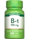 Doğanın Gerçek Vitamini B1 100 mg (Thiamine) | 100 Kont | Vegan, Non-GMO & Gluten Free Supplement