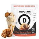Devotion Beslenme Protein Tozu | Gluten Free, Keto Friendly, No Ek Olmayan Şekerler | 1g MCT | 20g Whey & Micellar Protein | 2lb Tub (Salted Caramel Cone)