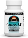 Source Naturals Ginkgo-24 - Ginkgo Biloba Extract 120 mg Supports mental Acuity - 60 Tablet