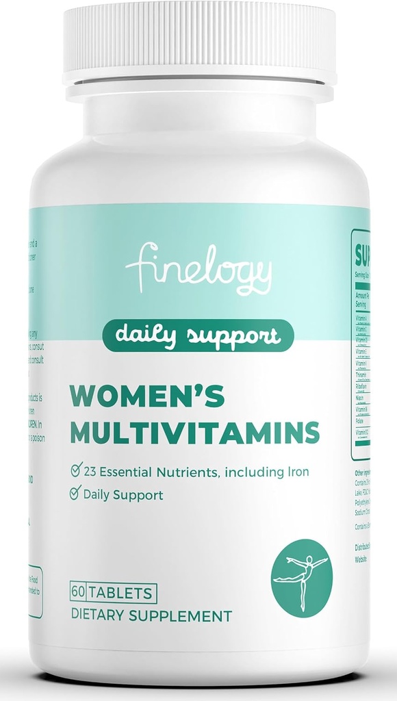 Kadınlar Multivitamin - Demir, Vitamin A, C, D3, K, B6 ve B12 Kadınlar Sağlığı, Enerji Saç Skin & Nails - Kadınlar için Günlük Multivitamin