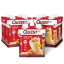 Quest Διατροφή έτοιμο να πιει αλατισμένη πρωτεΐνη Caramel Shake, 30g πρωτεΐνη, 3g καθαρό υδατάνθρακες, χωρίς γλουτένη, Keto φιλικό, 11 fl.oz 4 Count(πακέτο των 3)