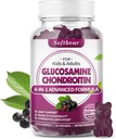 softbear Glucosamine Chondroitin Gummies, Sugar Free Glucosamine Chondroitin MSM Elder Turmeric Supports Joint Health & Antioksi, Elderberry 60 Count