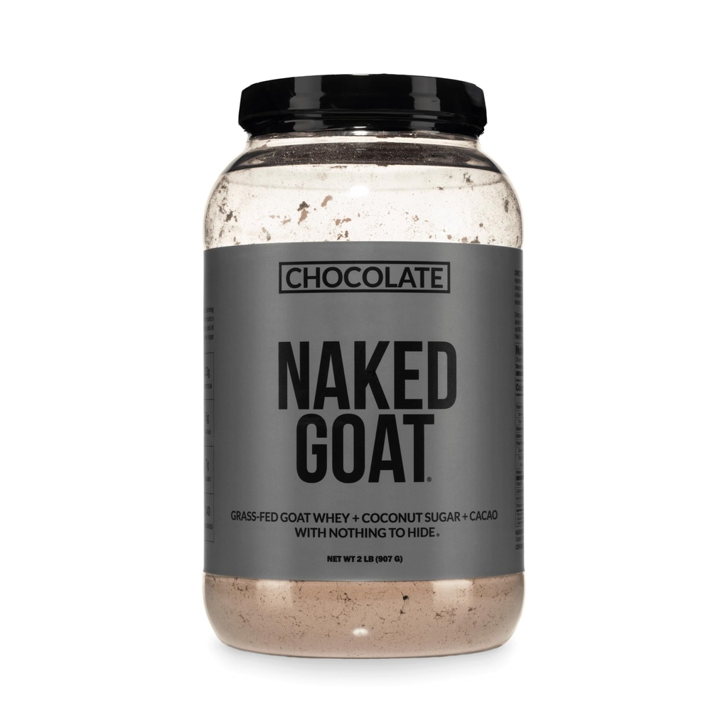 NAKED Çikolata Protein Tozu - Pasture Fed Goat Whey Protein Tozu Küçük Yaşamlardan - Sadece 3 Malzemeler - GMO Free, Soy Free - All Natural - 23 Grams of Protein - 25 Hizmet