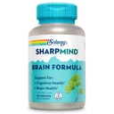SOLARAY SharpMind Brain Support Formula - Nootropic Brain Συμπληρώματα - Γνωστική και Εγκεφαλική Υγεία Υποστήριξη με Ginkgo Biloba - Εγγύηση 60 ημερών, 60 Υπηρεσίες, 60 VegCaps
