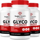 NutraRize (3 Pack) Sugar Health Glyco Optimizer Κάψουλες, Premium Formula αίματος για υγιή επίπεδα, Όλα τα φυσικά συμπλήρωμα για την υποστήριξη Γενική ευεξία, Επίσημη SugarHealth Κριτικές (180 Κάψουλες)