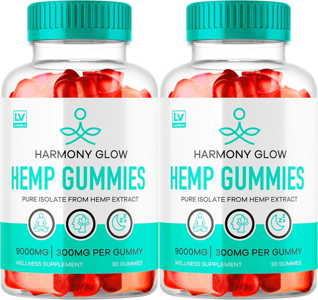 (2 Pack) Αρμονία Glow Gummies, Αρμονία Glow Hemp Gummies, Αρμονία Glow Συμπλήρωμα, Αρμονία Glow Φυσική κάνναβη, ΑρμονίαGlow Hemp Gummies, Αρμονία Glow Πολυβιταμίνη Gummys, 60 Gummies για 2 μήνες