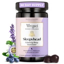 Türlü Wellness Sleepyhead Natural Sleep Gummies for Women - Prime Sleep Support Aid for Yetişkinler with 3 mg Melatonin, L-Theanine, 5-HTP - Blueberry Lavender Flavored - 30 Hizmet