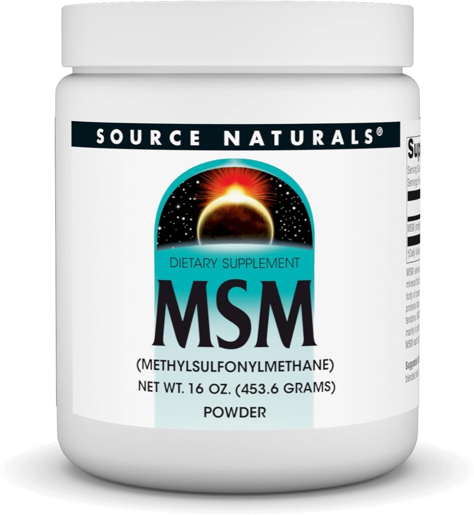 Source Naturals MSM, (Methylsulfonylmethane) - 16 Ounce Toz