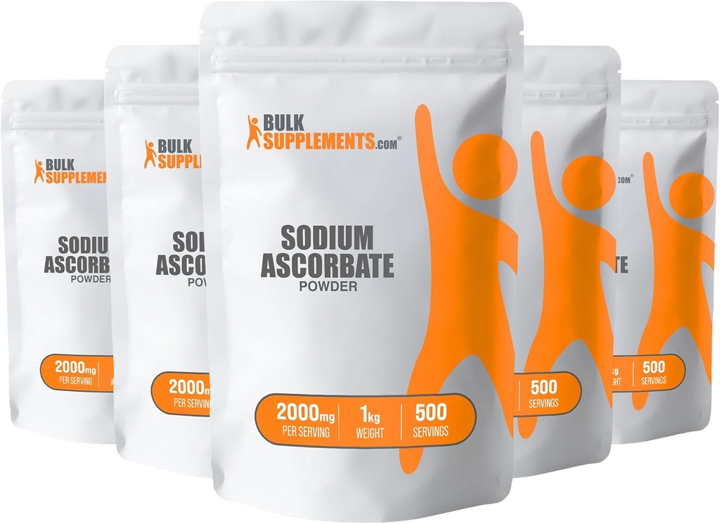 BulkSupplements.com sodyum Ascorbate Toz - Immune Support için, sodyum Ascorbate Vitamin C - Buffered Vitamin C, Gluten Free, 2000 mg per Service, 5 kg (11 lbs) (Pazarlama için 5 kg (11 lbs)
