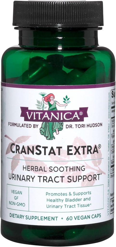 Vitanica CranStat Extra, ούρα, Vegan, 60 κάψουλες