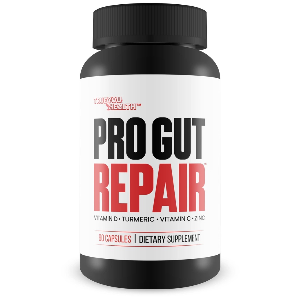 Pro Gut Tamir - Leaky Gut Tamir Supplements - Yüksek Fiber Doğal Formula w/Vitamin C & Vitamin D - Turmeric - çinko Gut Lining Tamir Desteği - Digestive Health