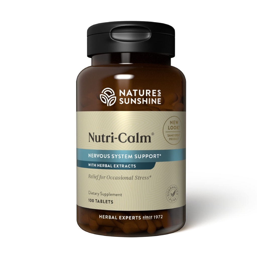 Nature's Sunshine Nutri-Calm- φυτικό άγχος συμπλήρωμα ανακούφισης για φυσική ανακούφιση, υποστήριξη Mood και ενίσχυση, υποστήριξη νευρικού συστήματος - 100 κόμης