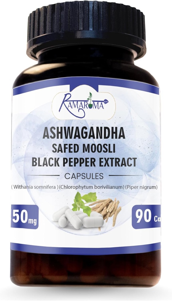 Ashwagandha Capsules 2,100 mg - 90 Capsules Ashwagandha Toz ve Kök Üretimi.