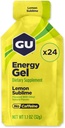 GU Energy Original Sports Nutrition Energy Gel, Vegan, Gluten-Free, Kosher ve Süt-Free On-Go Energy for Any Workout, 24Count, Lemon Sublime