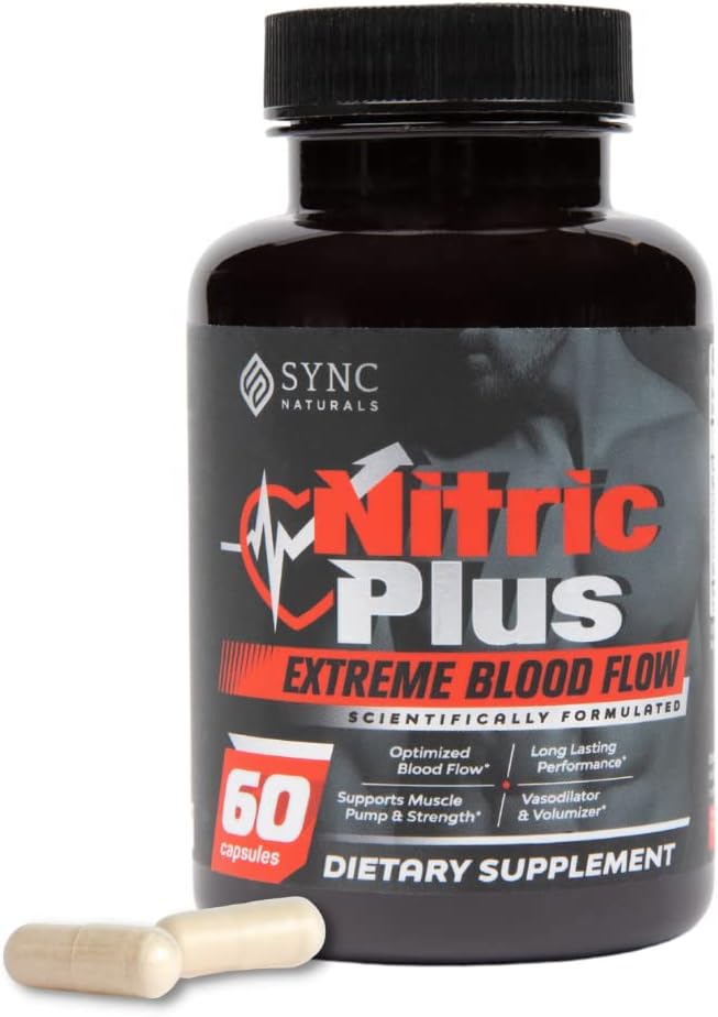 Nitrik Plus- 800 mg L Arginine- 400 mg L Citrulline- Ekstra Güçlü Nitrik Çimento Pills | 30 mg Niacin - Yüksek Performans İşi | Erkek ve Kadınlar için Nitrik Çimento Tamamları