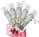 Beslenme Tasarımları DPP Dipeptid Power Liquid Collagen & Whey Protein Supplement, Sugar-Free, Erkekler ve Kadınlar için Sağlıklı Cilt & Saç, Cherry, Single Serve Packet, 1 oz (25 Paketler)