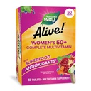 Doğanın Yolu Alive! Kadınların 50+ Tam Çokvitaminleri, Sağlıklı Kalp, Beyin, Bones*, Superfood Antioksis (1), B-Vitamins, Gluten Free, 50 Tablet (Pazar Mayıs Vary)