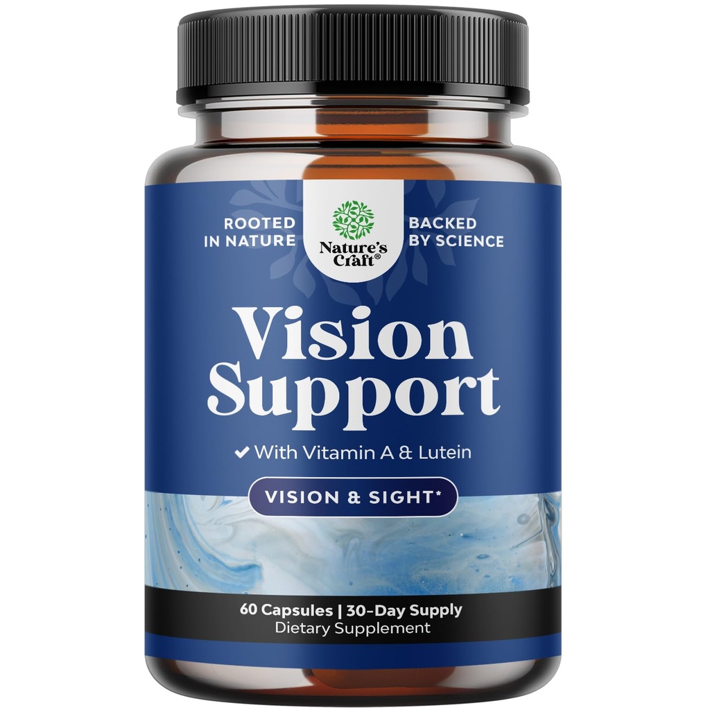 Yetişkinler için Tamam Göz Sağlığı Tamamı - Lutein 20mg Per Vision Kuru Gözler Basınç ve Mavi Işık Koruma için Göz Vitaminleri - Beta Carotene Eyes ile Tamam Yetişkinler