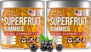 2 Pack - Çokvitamin Meyveleri Gummies Vitaminleri A, C, D & E for Yetişkinler ve Çocuklar için - Kadın ve Erkekler için fahişe, Yaşlılar - Destekler Immunity, Digestion &Energy - 60 Chewable Veggie Gummies