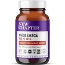 Yeni Bölüm Wholemega Fish Oil Supplement - 2000mg per Service, Klinik olarak Proven Wild Alaskan Salmon Oil with Omega-3 + Vitamin D3 + Astaxanthin, 60 Softgels