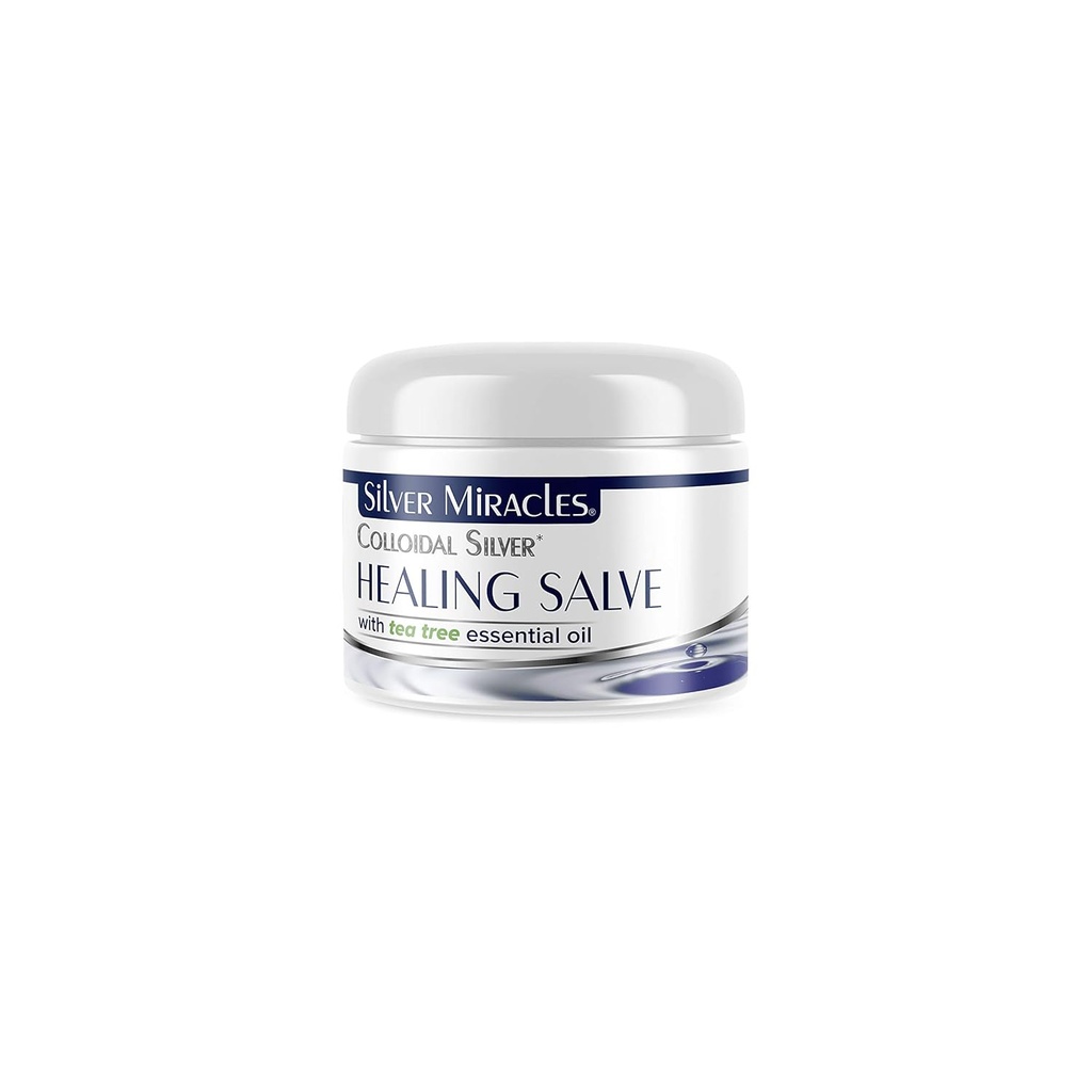 Silver Miracles Colloidal Silver Tea Tree Salve - βοηθά στη θεραπεία και την προστασία - 1oz