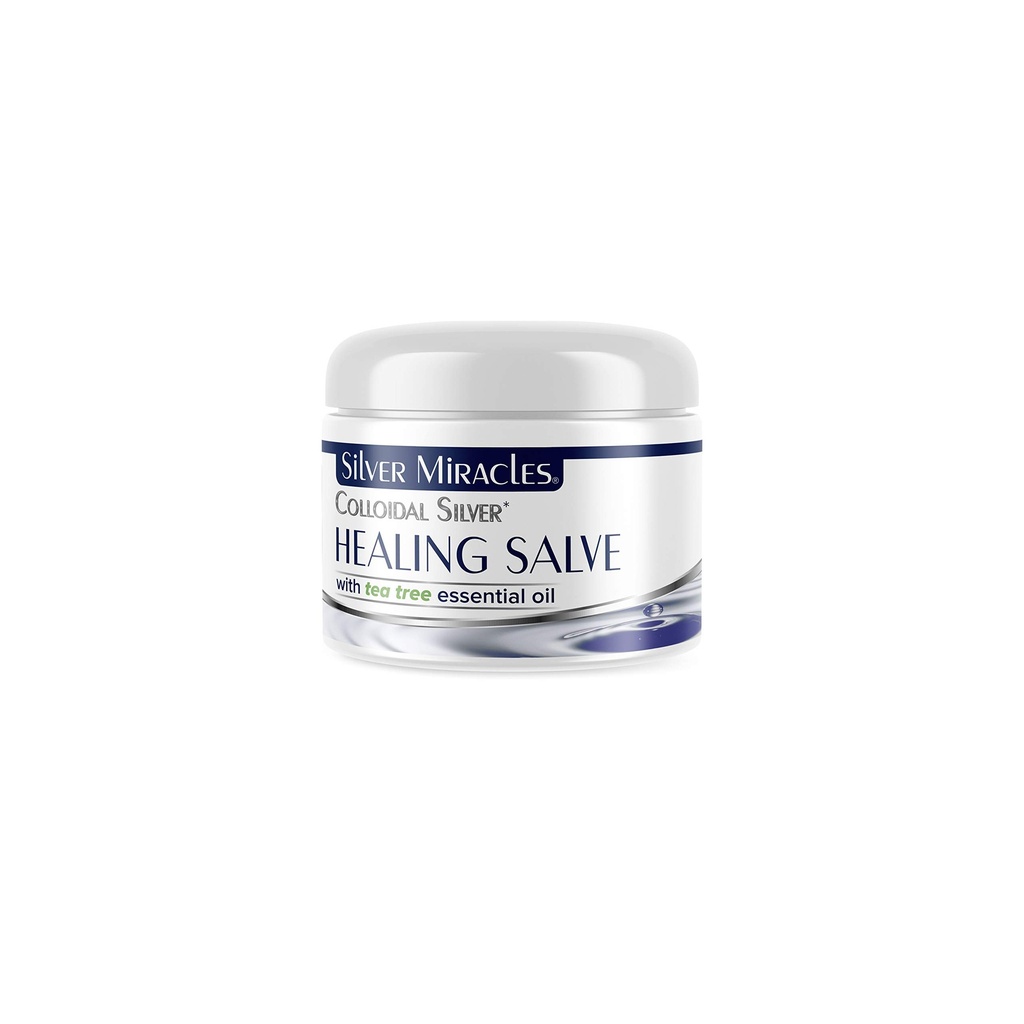 Silver Miracles Colloidal Silver Tea Tree Salve - iyileşmeye ve korumaya yardımcı olur - 1oz