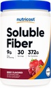 Nutricost Soluble Fiber (Berry Flavored) 30 Μερίδες - Vegan, μη ΓΤΟ, Χωρίς γλουτένη