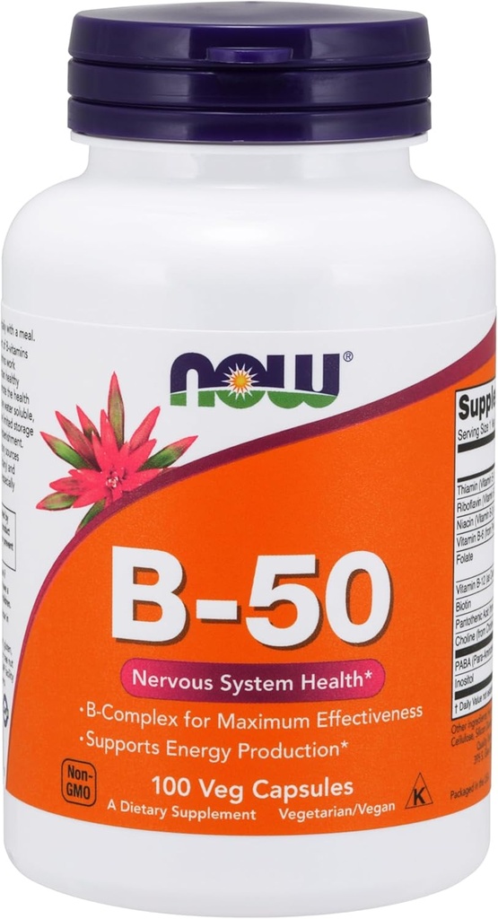 Βιταμίνη B- 50mg 100 Καψάκια