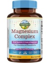 Terranics 5-in-1 Magnesium Complex Supplement 500mg - 5 Forms High Absorption Magnesium Glycinate Citrate Malate Aspartate Gluconate for Sleep Heart Health - Non-GMO 120 Vegan Capsules