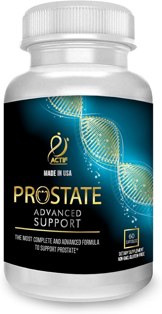 ACTIF Prostate Advanced Support with 20+ Factors, Complete Support for Prostate - 60 Capsules, Made in USA, Non-GMOMO