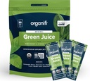 Organifi: GO Packs - Green Juice - Organik Superfood Supplement Toz - 30 Seyahat Paketleri - Organik Vegan Yeşiller - Hydrates ve Revitalizes