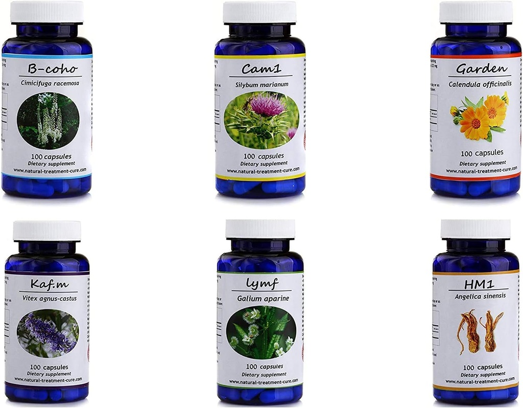 Hekma Center Fibroids için Paket -% 100 Doğal Herbs, Vitaminler ve Diyetsel Tamamlar Fibroids için - Saf Organik - Vegan - Fibroid