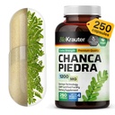 BIO KRAUTER Chanca Piedra Stone Breaker Capsules - Kidney Cleanse için 1200 mg Stonebreaker - 250 Chanca Piedra para Los Riñones Caps - Vegan Gallbladder Supplements
