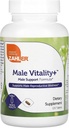 Zahler Erkek Vitality+ Erkek Destek Shilajit ile Tamam Formula, Ashwagandha, CoQ10, Vitaminler ve Mineraller - Kosher Non-GMO Mens Health Supplement for Reproductive Wellness (120 Count)