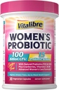 Kadın Probiyotikleri 100 Milyar CFU & Magnezyum Supplement 10in-1 420 mg