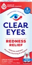 Clear Eyes Redness Relief Eye Drops, Whiten Eyes ve Relieve Kuruness, Yan ve Irritation, 2 x 0,5 Fl Oz, Twin Pack