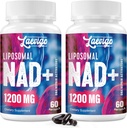Συμπλήρωμα λιποσωμικής NAD+ 1200mg Υψηλής Απορρόφησης, Κυτταρικής Ενέργειας & Μιτοχονδριακής Υποστήριξης, NAD Plus για Μακροζωία & Ζωτικότητα, Αντιγηραντική Φόρμουλα, 120 Softgels